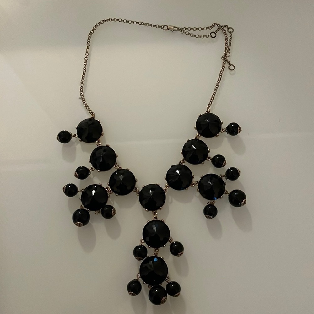 Black and gold statement necklace